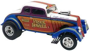1933 Gasser "Prock & Howell - F Troop" Blue and White with Stripes Limited Edition to 348 pieces 1/18 Diecast Model Car by ACME