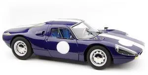 Porsche 904 Carrera GTS Dark Blue with White Stripe "Bonhams Scottsdale Auction 2017" Limited Ed 1/18 Diecast Model Car by CMC