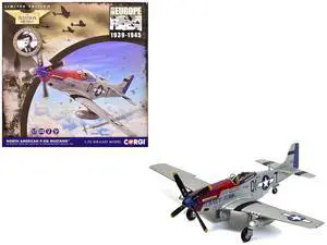 North American P-51D Mustang Aircraft "Martlesham Heath" United States Army Air Forces 1/72 Diecast Model by Corg