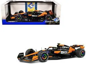 McLaren MCL38 #4 Lando Norris "OKX" Winner Formula One F1 Miami GP (2024) "Competition" Series 1/18 Diecast Model Car by Solido
