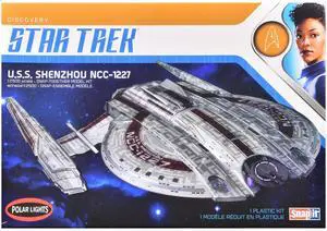 U.S.S. Shenzhou NCC-1227 Spacecraft "Star Trek: Discovery" (2017-2024) (Skill 2) 1/2500 Plastic Sap Model Kit by Polar Lights