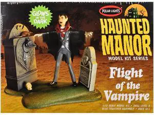 Skill 2 Haunted Manor "Flight of the Vampire" Diorama Set 1/12 Plastic Model Kit by Polar Lights