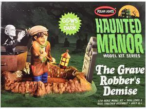 Skill 2 Haunted Manor "The Grave Robber's Demise" Diorama Set 1/12 Plastic Model Kit by Polar Lights
