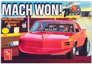 Skill 3 Model Kit 1970 Ford Mustang Funny Car "Mach Won" 1/25 Scale Model by AMT