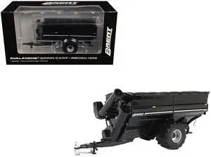 Brent 1398 Avalanche Grain Cart with Flotation Tires Black Metallic 1/64 Diecast Model by SpecCast
