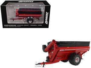 Brent 1398 Avalanche Grain Cart with Flotation Tires Red 1/64 Diecast Model by SpecCast