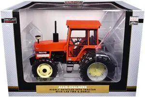 Allis Chalmers 6070 Tractor with Cab and Dual Wheels Orange "Classic Series" 1/16 Diecast Model by SpecCast