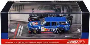 Ni1976 Mazda RX3 Station Wagon RHD #12 "Mad" Mike Whiddett "D1 Grand Prix" (2024) 1/64 Diecast Model Car by Inno Models