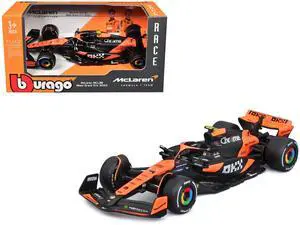 McLaren MCL38 #4 Lando Norris "OKX" Winner Formula One F1 "Miami GP" (2024) 1/43 Diecast Model Car by Bburago