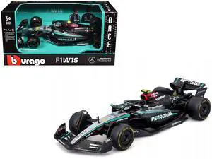 Mercedes-AMG F1 W15 E Performance #44 Lewis Hamilton "Petronas" F1 World Championship (2024) 1/43 Diecast Model Car by Bburago