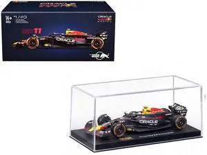 Red Bull Racing RB20 #11 "Oracle" F1 World Championship (2024) with Figure and Case 1/43 Diecast Model Car by Bburago
