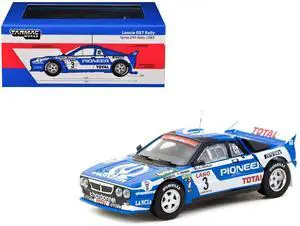Lancia 037 Rally #3 2nd Place "Ypres 24 Hours Rally" (1983) "Hobby64+" Series 1/64 Diecast Model Car by Tarmac Works
