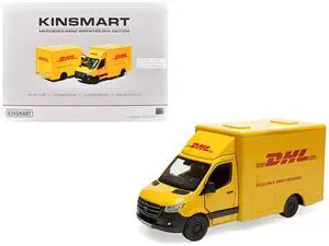 Mercedes-Benz Sprinter Van "DHL" Yellow 1/48 Diecast Model Car by Kinsmart