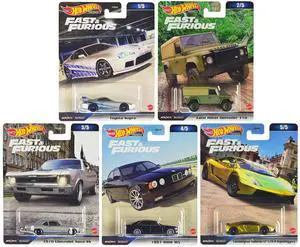"Fast & Furious" 2023 5 piece Set D Diecast Model Cars by Hot Wheels