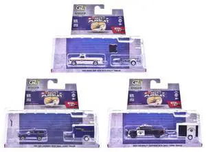 "Hot Pursuit Hitch & Tow" Series 1 Set of 3 pieces 1/64 Die-Cast Model Cars by Greenlight