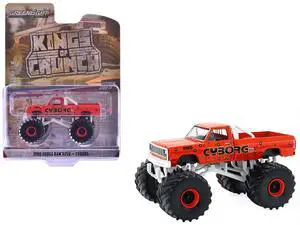 1990 Dodge Ram D250 Monster Truck "Cyborg" Red "Kings of Crunch" 1/64 Diecast Model Cars by Greenlight