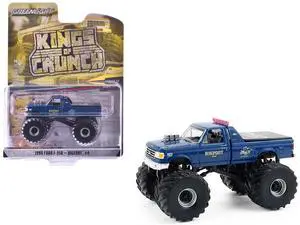 1990 Ford F-350 Monster Truck "Bigfoot #4" Blue "Kings of Crunch" 1/64 Diecast Model Cars by Greenlight