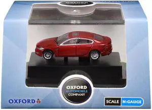Jaguar XF RHD (Right Hand Drive) Carnelian Red 1/148 (N) Scale Diecast Model car by Oxford Diecast