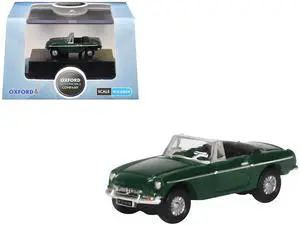 MG MGB Roadster RHD (Right Hand Drive) British Racing Green 1/148 (N) Scale Diecast Model car by Oxford Diecast