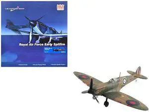 Supermarine Spitfire Mk.1a Fighter Aircraft British Royal Air Force "Air Power Series" 1/48 Diecast Model by Hobby Master