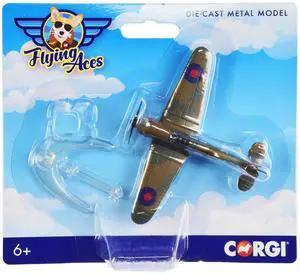 Hawker Hurricane Fighter Aircraft "RAF" "Flying Aces" Series Diecast Model by Corgi