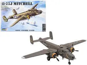 Level 4 Model Kit B-25J Mitchell Medium Bomber Plane 1/48 Scale Model by Revell