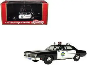 1970 Ford Custom Police Car "San Francisco Police Department" Black and White Limited Ed 1/43 Model Car by Goldvarg Collection