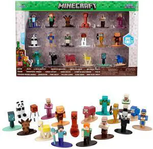 "Minecraft" Set of 18 Diecast Figures Wave 2 "Nano Metalfigs" Series Diecast Models by Jada