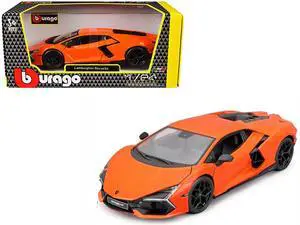 Lamborghini Revuelto Orange "Italian Design" Series 1/24 Diecast Model Car by Bburago