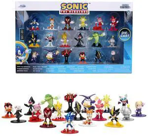 "Sonic The Hedgehog" Set of 18 Diecast Figures Wave 2 "Nano Metalfigs" Series Diecast Models by Jada