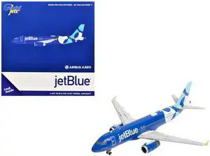 Airbus A320 Commercial Aircraft "JetBlue Airways" (N547JB) Blue with Graphics 1/400 Diecast Model Airplane by GeminiJets