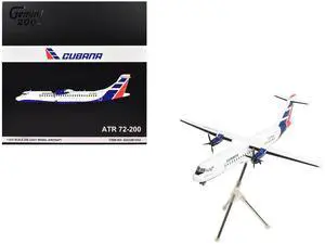 ATR 72-200 Commercial Aircraft "Cubana de Aviacion" (CU-T1548) White with Red and Blue Tail 1/200 Diecast Model by GeminiJets