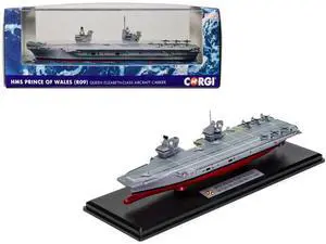 HMS Prince of Wales R09 Aircraft Carrier "Queen Elizabeth-Class" British Royal Navy "Naval Power" 1/1250 Diecast Model by Corgi