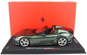 Ferrari 12Cilindri Spider Tuscany Green Metallic Limited Edition to 112 pieces Worldwide 1/18 Model Car by BBR