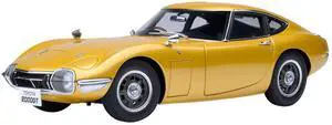 1967 Toyota 2000GT RHD (Right Hand Drive) Gold Metallic 1/18 Model Car by Autoart