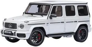 2019 Mercedes-Benz AMG G63 Brilliant White Metallic 1/18 Model Car by Autoart