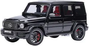 2019 Mercedes-Benz AMG G63 Black with Red Interior 1/18 Model Car by Autoart