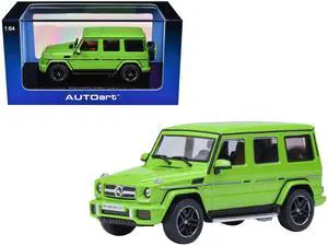2017 Mercedes-Benz AMG G 63 Alien Green 1/64 Diecast Model Car by Autoart