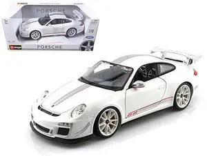Porsche 911 GT3 RS 4.0 White 1/18 Diecast Car Model by Bburago