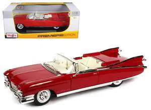 1959 Cadillac Eldorado Biarritz Red 1/18 Diecast Model Car by Maisto