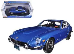 1971 Datsun 240z Blue Metallic 1/18 Diecast Model Car by Maisto