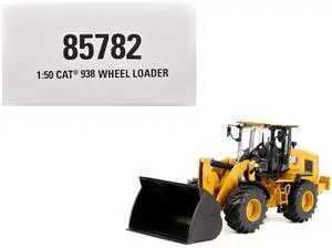 CAT Caterpillar 938 Wheel Loader with Operator Yellow "High Line" Series 1/50 Diecast Model by Diecast Masters