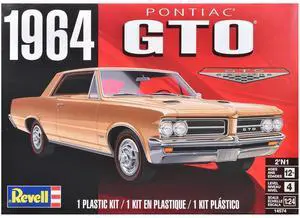 Level 4 Model Kit 1964 Pontiac GTO 2-in-1 Kit 1/24 Scale Model by Revell