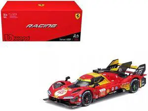 Ferrari 499P #50 "Ferrari AF Corse" Winner "24 Hours of Le Mans" (2024) "Racing" 1/43 Diecast Model Car by Bburago