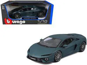 Lamborghini Temerario Matt Blue Metallic 1/18 Diecast Model Car by Bburago