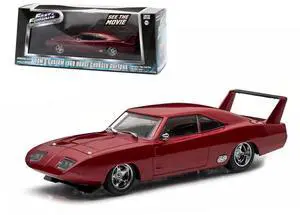 Dom's 1969 Dodge Charger Daytona Maroon Fast and Furious 6" Movie (2013) 1/43 Diecast Model Car by Greenlight"