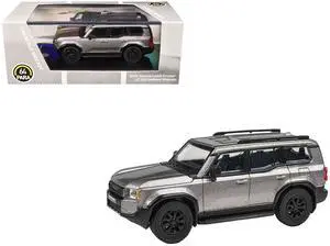 2024 Toyota Land Cruiser 250 Prado Meteor Shower Silver Metallic 1/64 Die Cast Model Car by Paragon