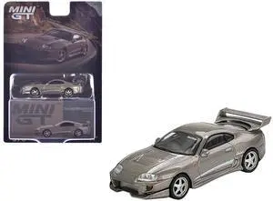 Toyota Supra "VeilSide Combat V-II" Combat Gray Metallic Limited Edition 1/64 Diecast Model Car by Mini GT