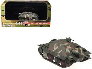 Hetzer (Starr) Tank Destroyer "Kampfgruppe Milowitz, Prague" (1945) German Army 1/72 Die Cast Model by Panzerstahl