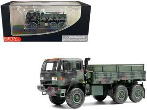 M1083 MTV (Medium Tactical Vehicle) Standard Cargo Truck NATO Camouflage US Army Armor Premium 1/72 Diecast Model by Panzerkampf